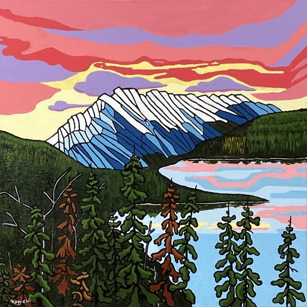 Sunset Mt. Rundle (Canmore, Alberta)